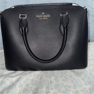 Kate Spade Black Textured Satchel
